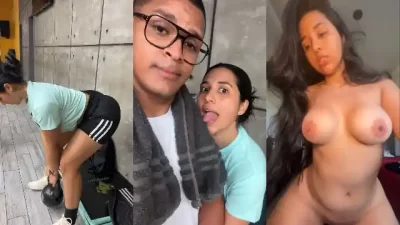 Sortudo comendo a morena gostosa da academia até gozar