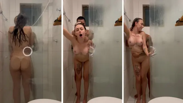 Ariel Siren fodendo dando a buceta com tesão no banho