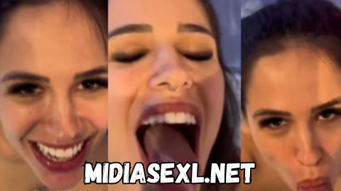 Maria Eugênia pelada mamando em um boquete delicioso